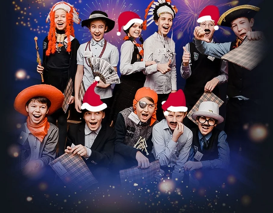 Новый год в школе в Красноярске.